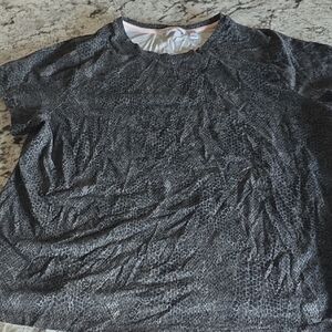 Snake Patterned Short Sleeve Top